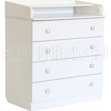 ФЕЯ Комод Фея 1580 белый (1кор)