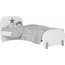 POLINI Кровать детская Polini kids Mirum 1910, белый (2кор)