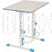 POLINI Растущая парта-трансформер Polini kids Simple М1 75х55 см, белый-синий (1кор)