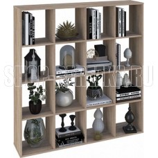 POLINI Стеллаж Polini Home Smart Кубический 16 секций, дуб (2кор)