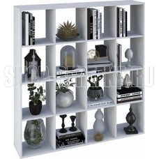 POLINI Стеллаж Polini Home Smart Кубический 16 секций, белый (2кор)