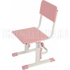 POLINI Стул для школьника регулируемый Polini kids City / Polini kids Smart L, белый-розовый (1кор)