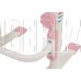 POLINI Стул для школьника регулируемый Polini kids City / Polini kids Smart L, белый-розовый (1кор)