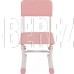POLINI Стул для школьника регулируемый Polini kids City / Polini kids Smart S, белый-розовый (1кор)
