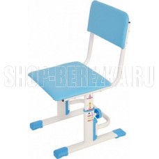 POLINI Стул для школьника регулируемый Polini kids City / Polini kids Smart S, белый-синий (1кор)