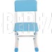POLINI Стул для школьника регулируемый Polini kids City / Polini kids Smart S, белый-синий (1кор)
