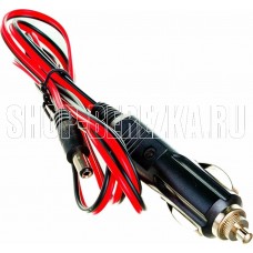 REXANT (16-0231) Автозарядка с индикатором (разъем 2.1х5.5) (АЗУ) шнур прямой 1.5 м REXANT