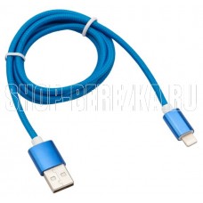 REXANT (18-7052) Кабель REXANT USB-Lightning 1 м, синяя нейлоновая оплетка