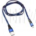 REXANT (18-1163) Кабель REXANT USB-microUSB 1 м, плоский провод, синяя джинсовая оплетка