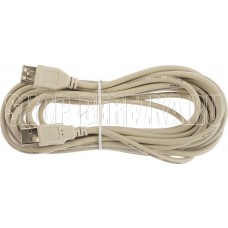 REXANT (18-1117) Кабель USB (шт. USB A - гн. USB A) 5 метров, серый REXANT