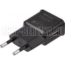 REXANT (16-0274) Сетевое зарядное устройство REXANT USB, 5V, 2.1 A, черное