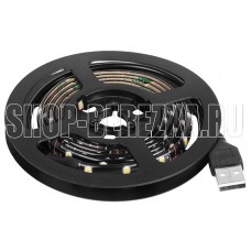 LAMPER (141-382) LED лента 1м с USB коннектором 5 В, 8 мм, IP65, SMD 2835, 60 LED/m, цвет свечения желтый LAMPER