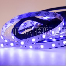 LAMPER (141-463) LED лента 5м открытая, 10 мм, IP23, SMD 5050, 60 LED/m, 12 V, цвет свечения синий LAMPER