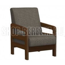 ЭЛЕГИЯ Вега-34 Кресло отдыха (SCANDINAVIA BROWN WOOD,SCANDINAVIA BROWN WOOD,Орех (Лак)) (1 кор.)