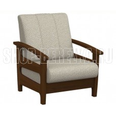ЭЛЕГИЯ Кресло отдыха Омега SCANDINAVIA SWEDISH BEIGE/SCANDINAVIA SWEDISH BEIGE/Орех (Лак) (1 кор.)