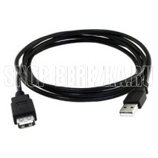 EXPLOYD EX-K-1400 Кабель USB 2.0 AM - AF 2.0M чёрный