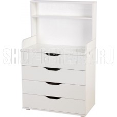 POLINI Комод Polini kids Simple 2581, со стеллажом, белый