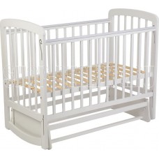 POLINI Кроватка детская Polini kids Simple 304 с маятником, белый POLINI Кроватка детская Polini kids Simple 304 с маятником, белый