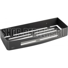 GFMARK 78362 Полочка 22 см одинарная прямоугольная, литая, ГРАФИТ, из нержавеющей стали марки SUS 304