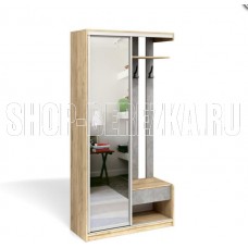 БИТЕЛ ЛАЙТ Прихожая (ДУБ ЗОЛОТОЙ КРАФТ/БЕТОН, ЗЕРКАЛО)