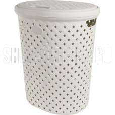 PLAST TEAM PT408711048 Rattan 42л 415х330х510мм молочный туман PLAST TEAM PT408711048 Rattan 42л 415х330х510мм молочный туман