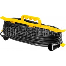 STAYER Силовой удлинитель-шнур ПВС 2x0.75 50м, 2200Вт на рамке, MF 207 55018-50_z01