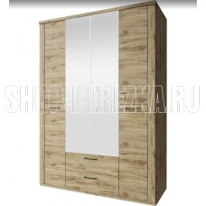 АНРЭКС DOORSET Шкаф 4DG2S Z. Цвет ДУБ НАВАРРА (6 уп)