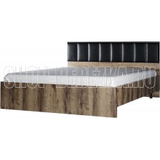 АНРЭКС JAGGER Кровать 160М,цвет Дуб монастырский /Черный (2 уп)