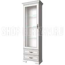 АНРЭКС TIFFANY Шкаф с витриной 1V2S, цвет вудлайн кремовый (5 уп)