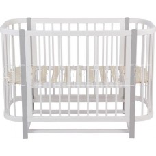 POLINI Кроватка детская Polini kids Simple 350, белый-серый (1кор)