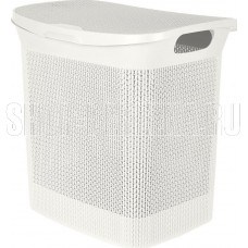 KEEPLEX KL410011048 Ajur с откидной крышкой 35л 43х34х45см белое облако