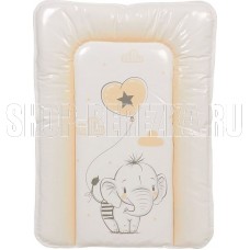 POLINI Матрас для пеленания Polini kids Слоник на комод, 70х50 см, макиато (1уп)