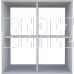 POLINI Стеллаж Polini Home Smart Кубический 4 секции, белый (1кор)