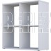 POLINI Стеллаж Polini Home Smart Кубический 4 секции, белый (1кор)