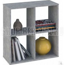 POLINI Стеллаж Polini Home Smart Кубический 4 секции, бетон (1кор)