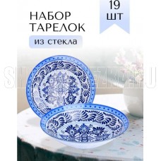 LORAINE 30679 белый, синий,голубой
