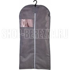 POLINI Чехол для одежды на молнии Polini Home, 60х100 см, серый (1уп)