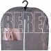 POLINI Чехол для одежды на молнии Polini Home, 60х120 см, серый (1уп)