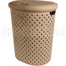 PLAST TEAM PT408711015 Rattan 42л 415х330х510мм шоколадный мокко