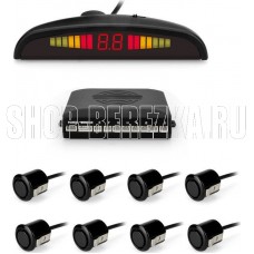 SWAT PT-128B /парктроник 8 датч. d 18мм, Black/ SWAT PT-128B /парктроник 8 датч. d 18мм, Black/