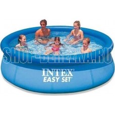 INTEX Бассейн с надувн.кольцом EASY SET 396х84см . (в коробке) Арт. 28143NP