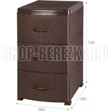 VIOLET РОТАНГ коричневый 3-х секц. 35601