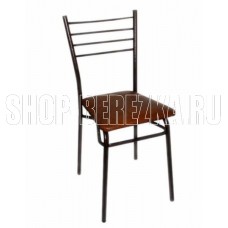 VIOLET Стул стальной с мягким сиденьем (коричневый) 900101