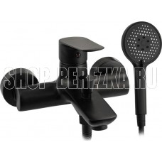 MAGNUS 8710 Смеситель в ванную чёрного цвета, шаровый, короткий излив