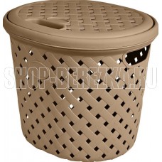 PLAST TEAM PT408811015 Rattan 14л 325х280х280мм шоколадный мокко