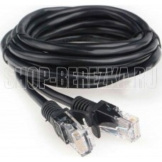 ГАРНИЗОН (20568) PC-UTP-5e-3-BK чёрный - 3м, чрный