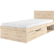 АНРЭКС OSKAR Кровать 90, цвет дуб Санремо (3 уп)
