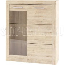 АНРЭКС OSKAR Шкаф-витрина 1V1D,ц вет дуб Санремо