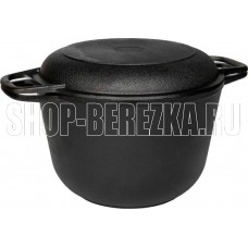 ГАРДАРИКА 1306-4 чугун 6,0л с крышкой-сковородой 550002174