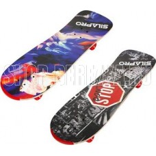 SILAPRO Скейтборд 75х25см (усилен.алюм. крепеж, 5240 PVC 608Z) макс. нагрузка 50кг 131-021